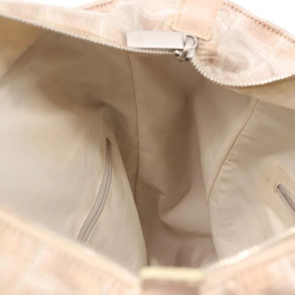 CHANEL New Travel Line Tote Bag Canvas Pink CC Auth BA5609 - Picture 12 of 16